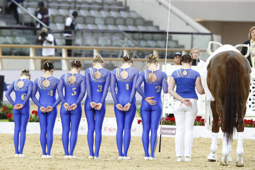 Vaulting shows off at CHI AL SHAQAB 2015