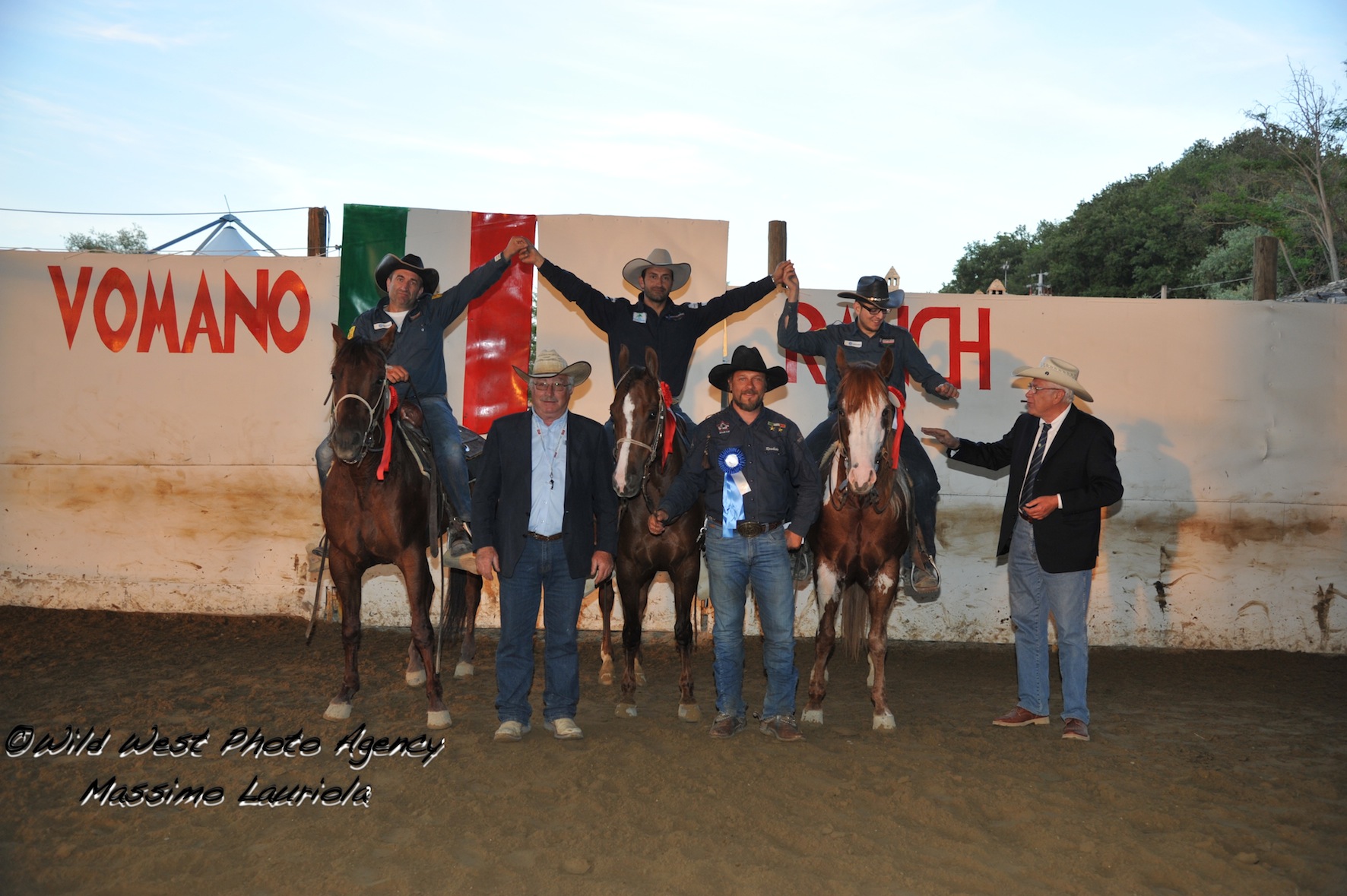 Team penning tricolore: grandi numeri al Vomano Ranch
