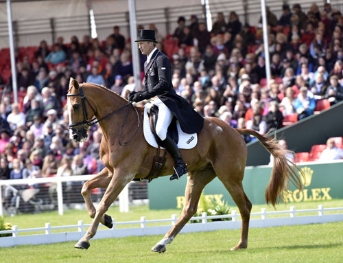 Andrew Nicholson conduce con Nereo al CCI di Badminton
