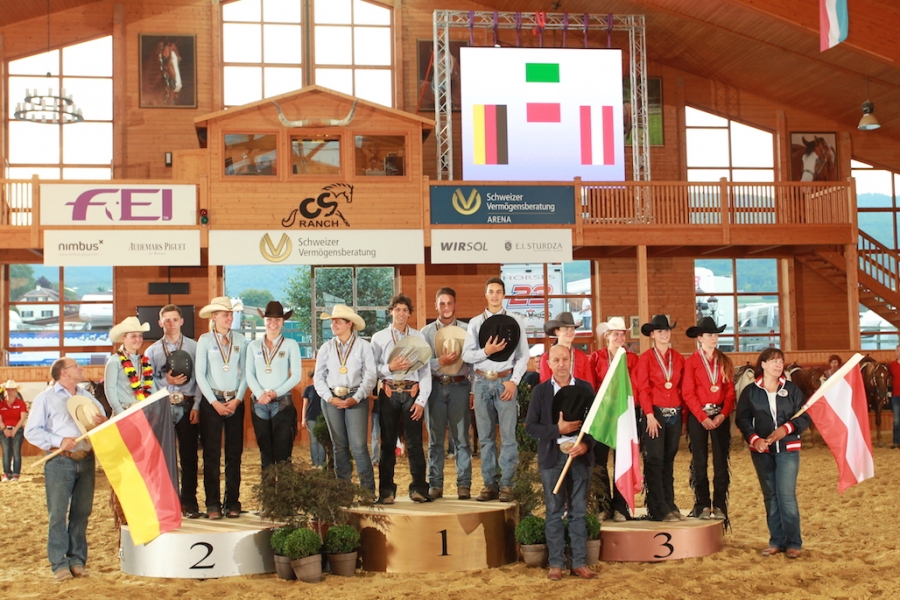 Europei di reining juniores e young riders, Italia d’oro e d’argento a Givrins